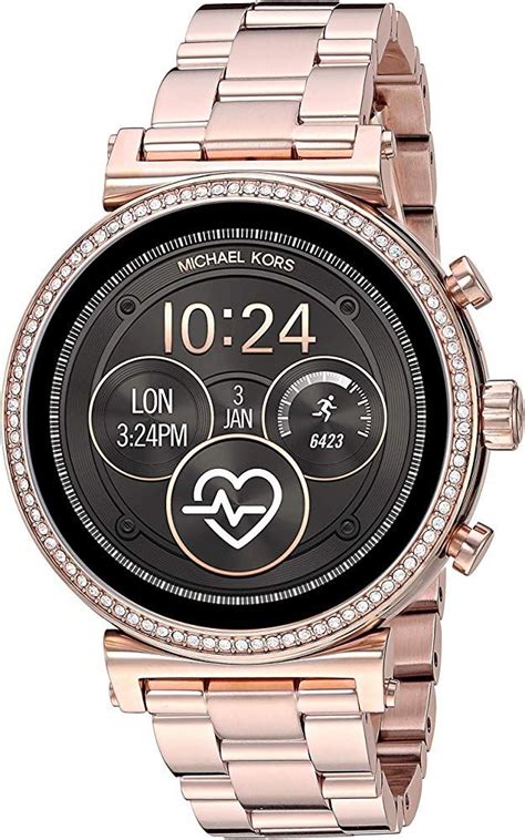 michael kors women's watches metal strap length|Michael Kors smartwatch straps.